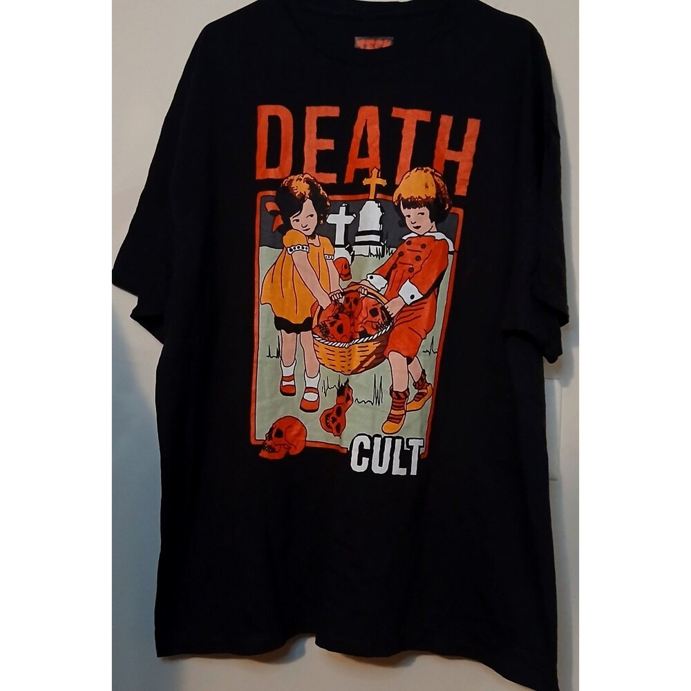Teen Hearts Death Cult T-Shirt Mens 2XL Black Horror Goth Graphic Tee